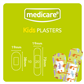 MEDICARE WATERPROOF KIDS PLASTERS 30`S (FUN ANIMAL) (DISPLAY OF 10)